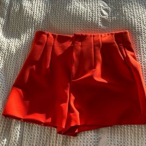 Red Zara shorts brand new